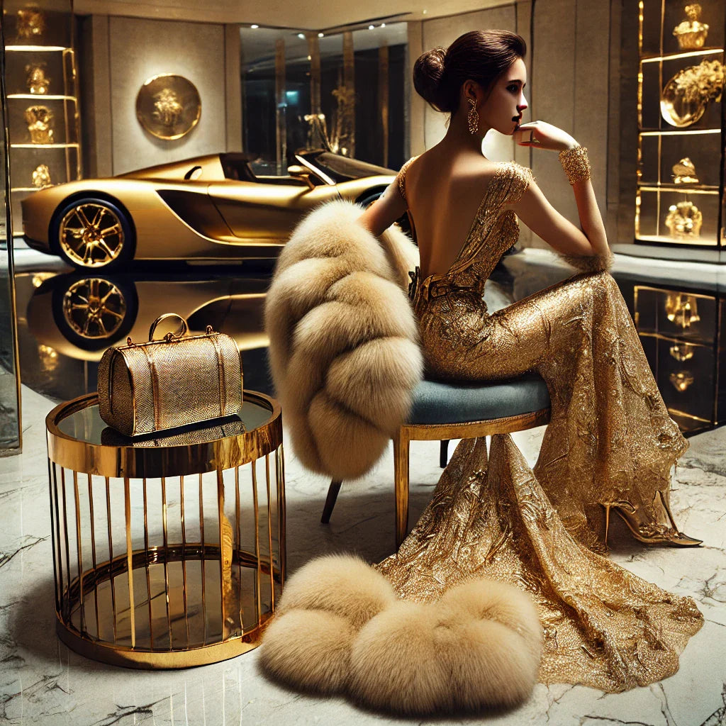 Gold Fur Coats