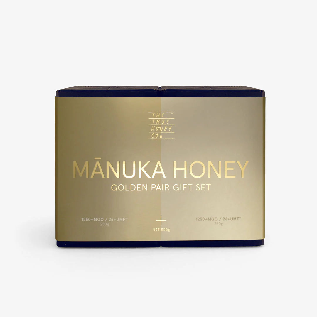 Golden Pair Gift Set – 1250+ MGO Mānuka Honey