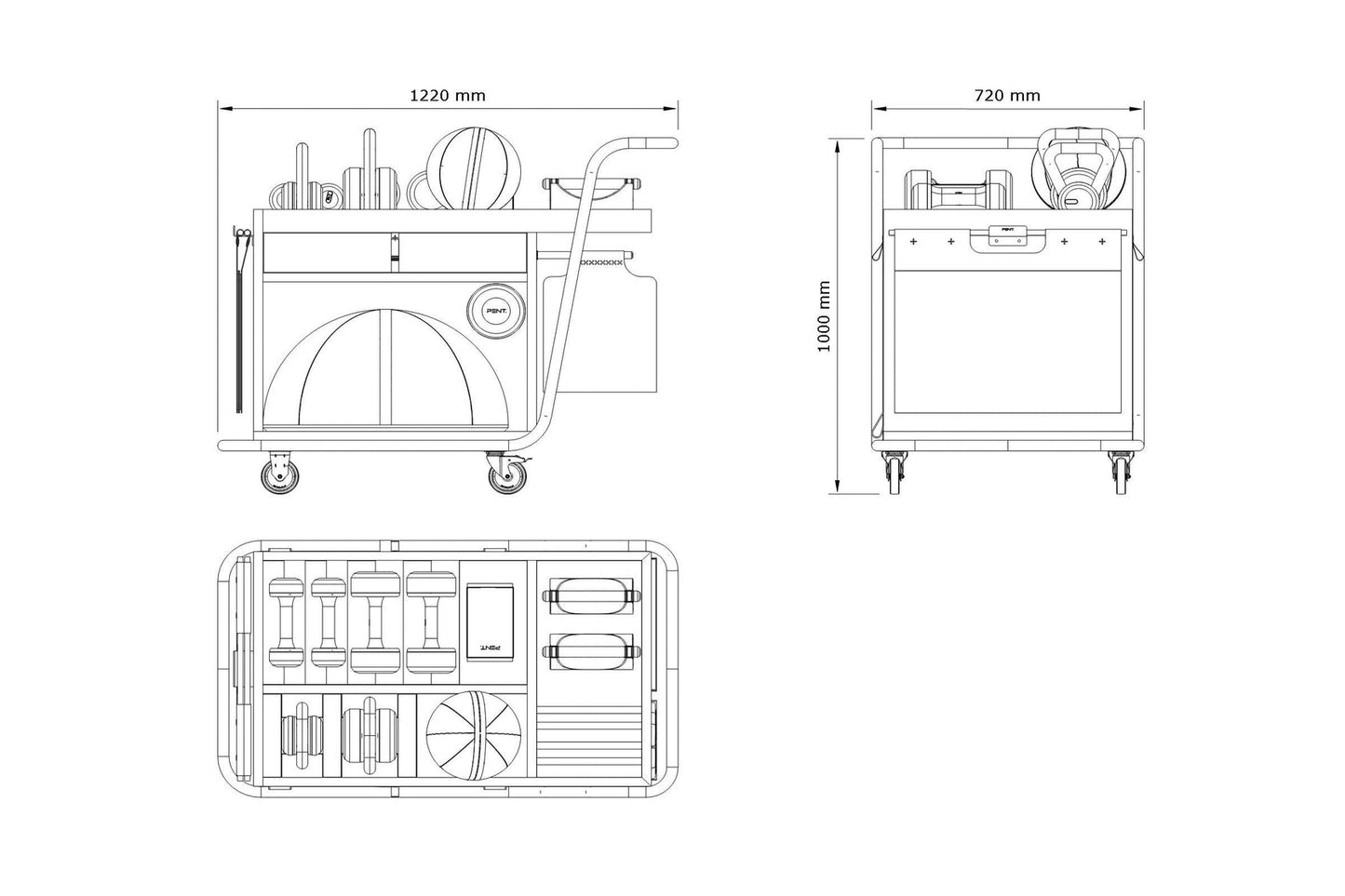 SOPHIA™ Fitness Equipment Mobile Set