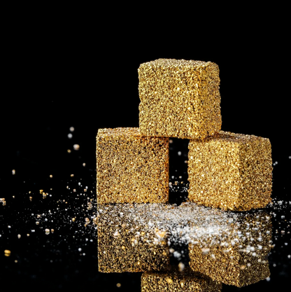 9 Pieces 24K Gold Sugar Cube