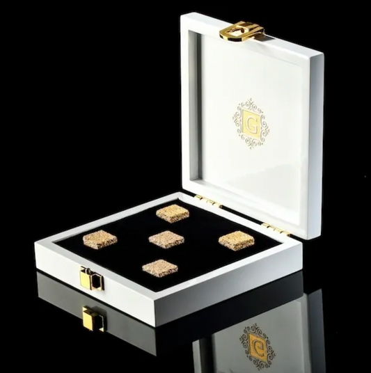 5 Pieces 24K Gold Plated Sugar Cubes