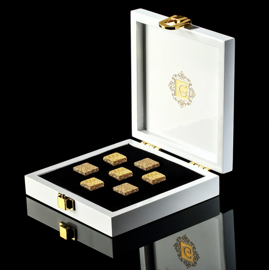7 Pieces 24K Gold Plated Sugar Cubes