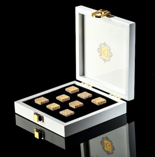 8 Pieces 24K Gold Plated Sugar Cubes